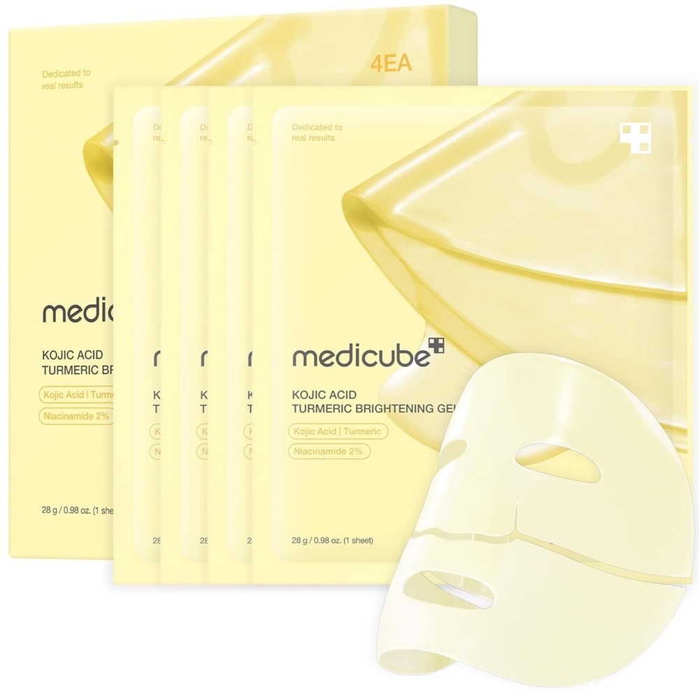 Medicube Kojic Acid Turmeric Gold Jelly Gel Mask- brightening, texture, hydrate